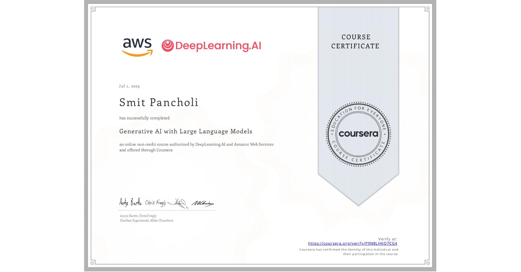 Generative AI with LLMs